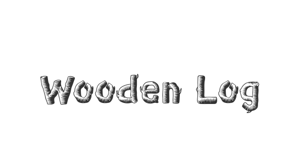 Wooden Log font thumb
